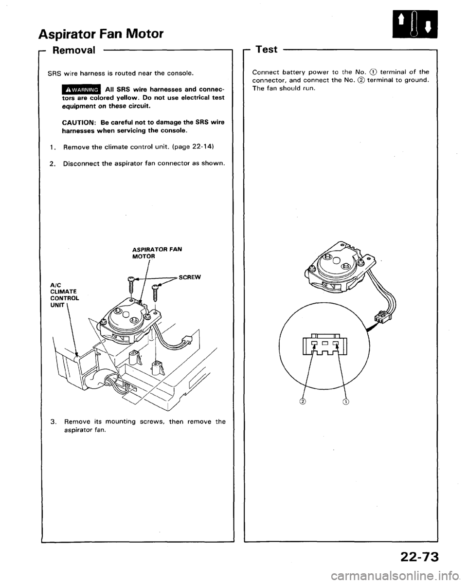 HONDA LEGEND 1991 2.G Workshop Manual 