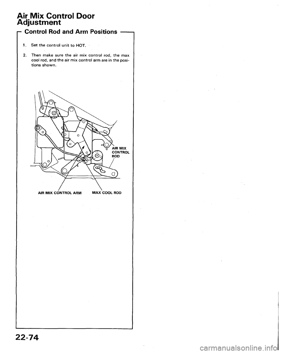HONDA LEGEND 1991 2.G Workshop Manual 