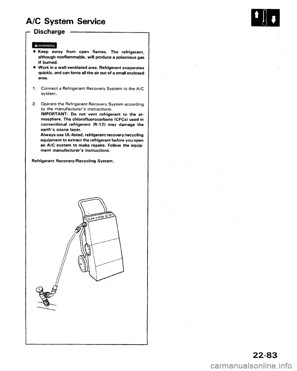 HONDA LEGEND 1991 2.G Workshop Manual 