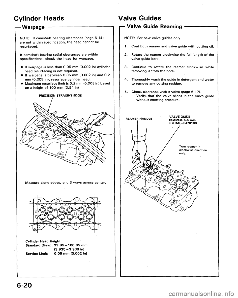 HONDA LEGEND 1991 2.G Workshop Manual 