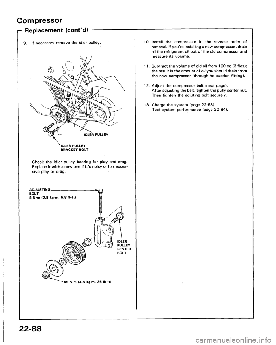 HONDA LEGEND 1991 2.G Workshop Manual 