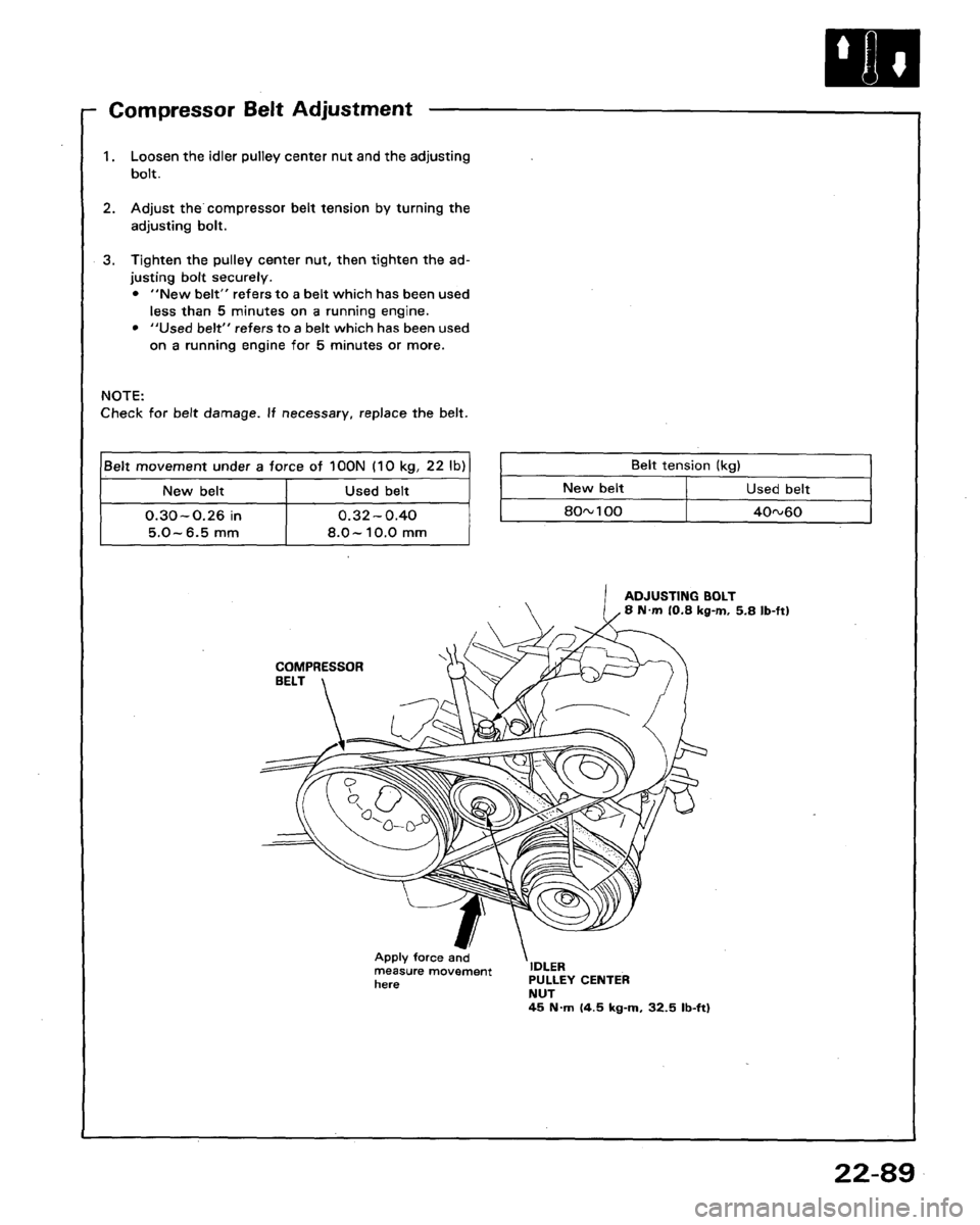HONDA LEGEND 1991 2.G Workshop Manual 
