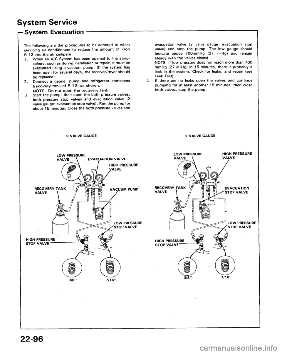 HONDA LEGEND 1991 2.G Workshop Manual 