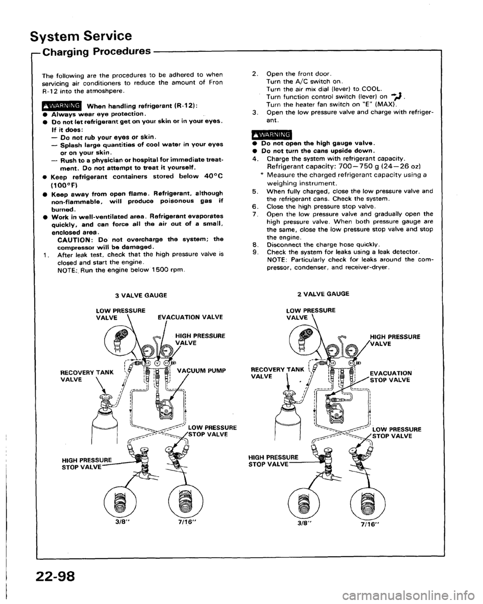 HONDA LEGEND 1991 2.G Workshop Manual 
