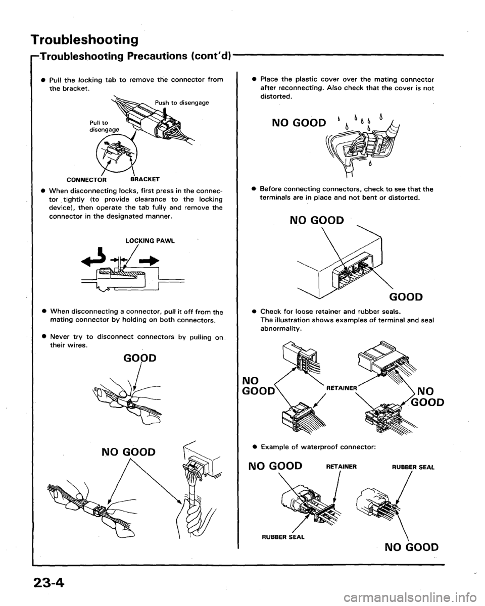HONDA LEGEND 1991 2.G Workshop Manual 