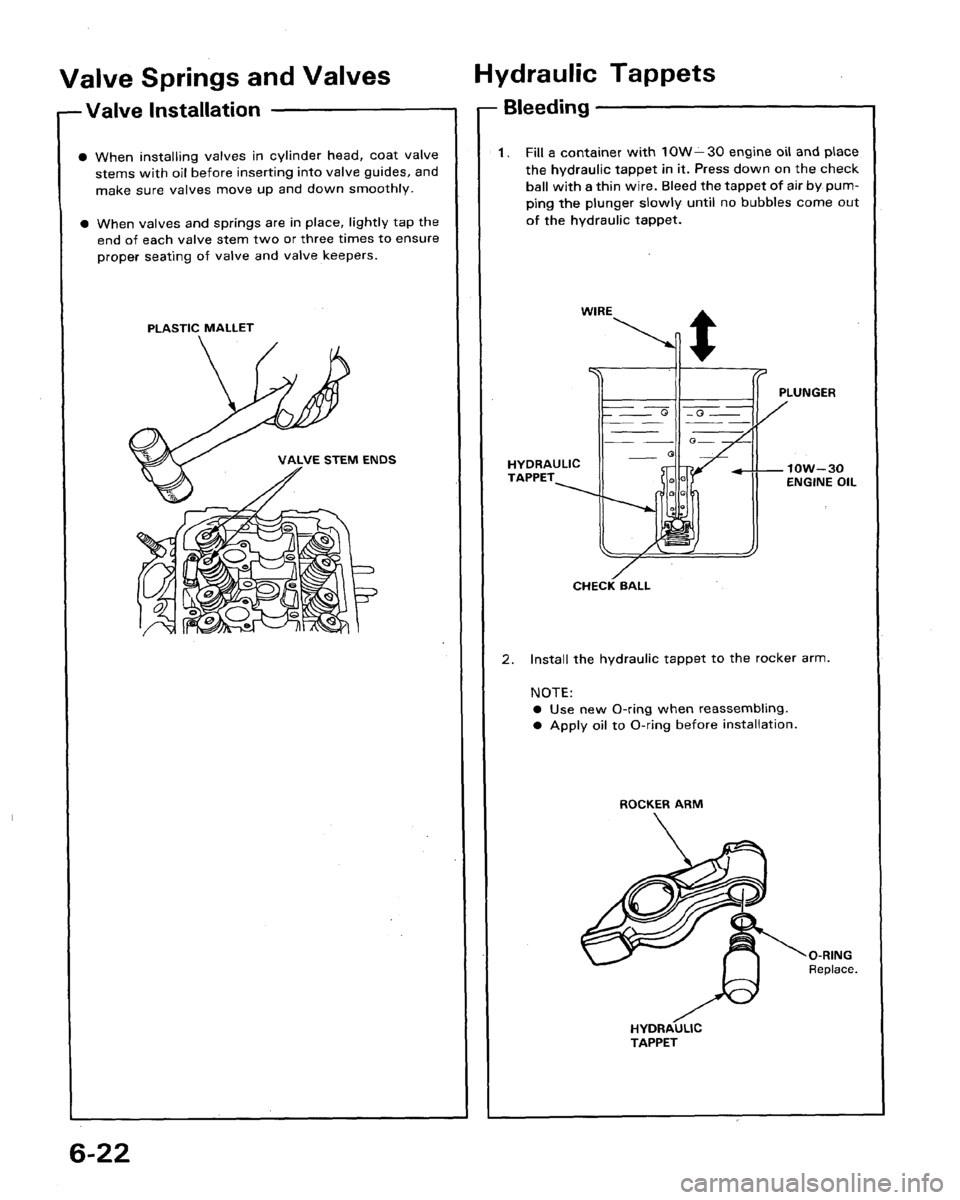 HONDA LEGEND 1991 2.G Workshop Manual 