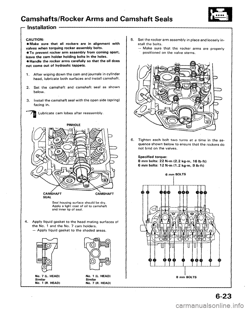 HONDA LEGEND 1991 2.G Workshop Manual 