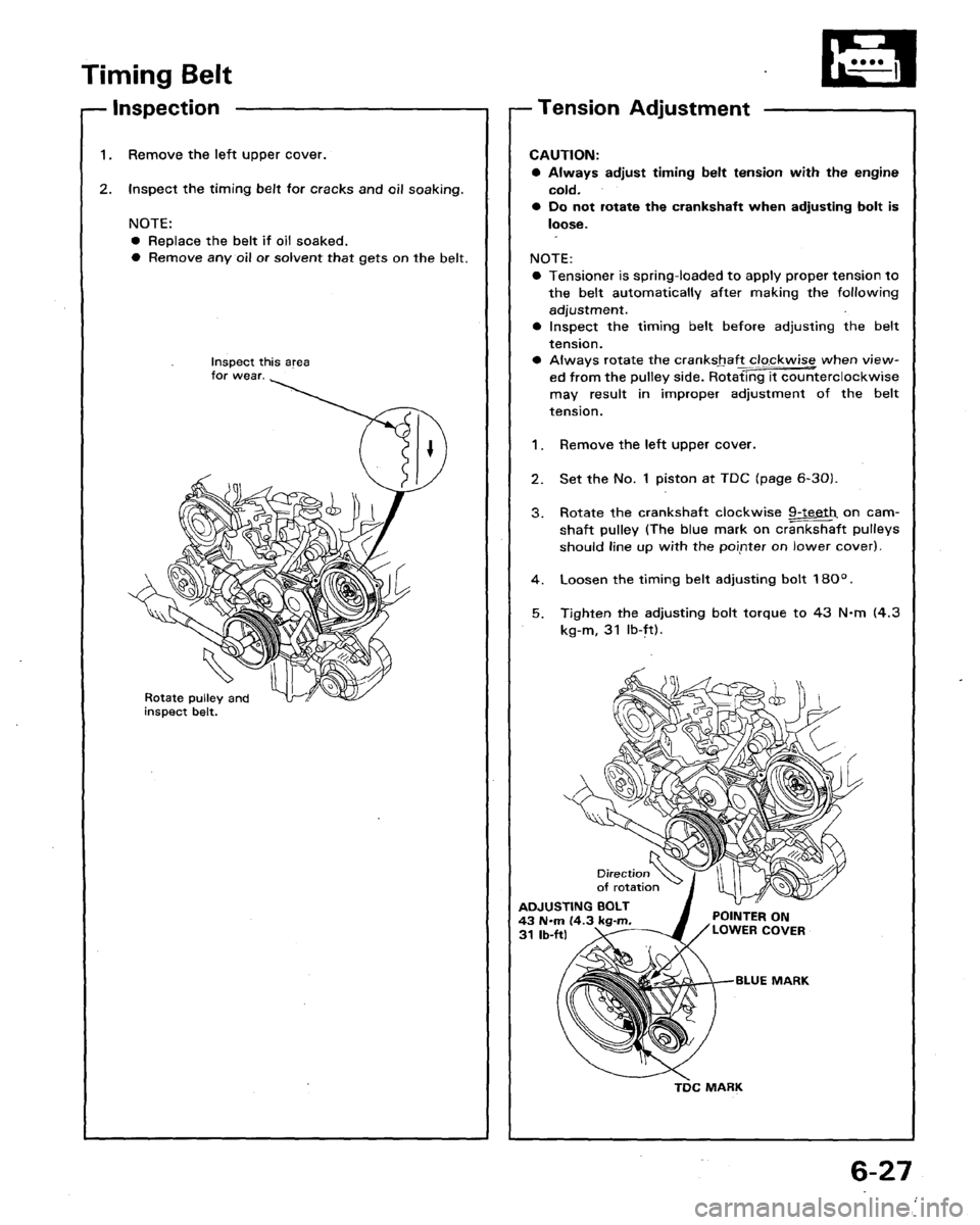 HONDA LEGEND 1991 2.G Workshop Manual 