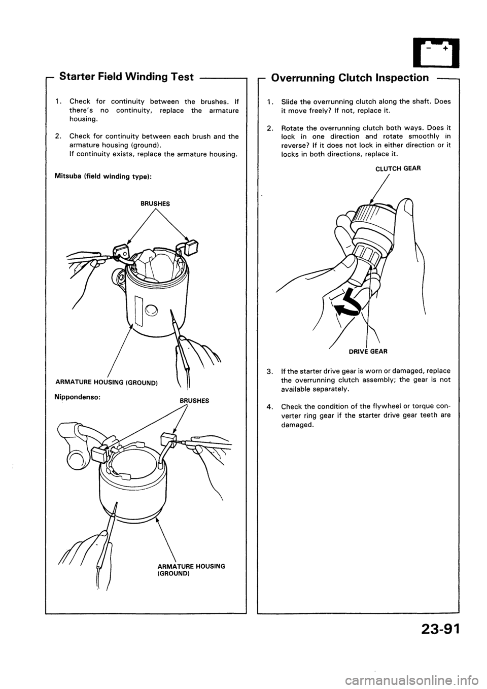 HONDA CIVIC 1992 5.G Workshop Manual 