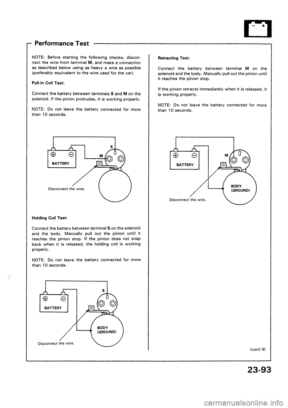 HONDA CIVIC 1992 5.G Workshop Manual 