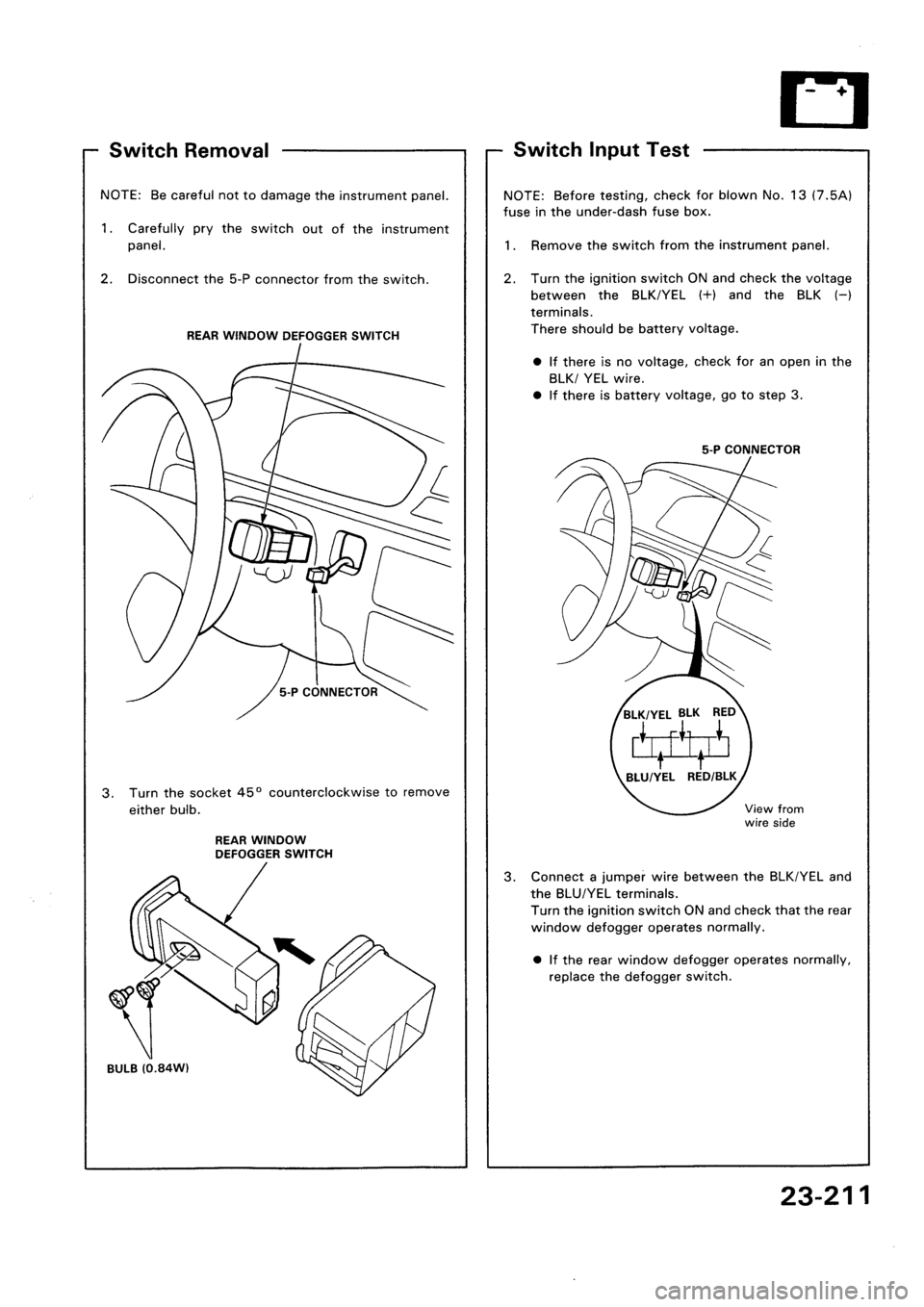 HONDA CIVIC 1992 5.G Workshop Manual 