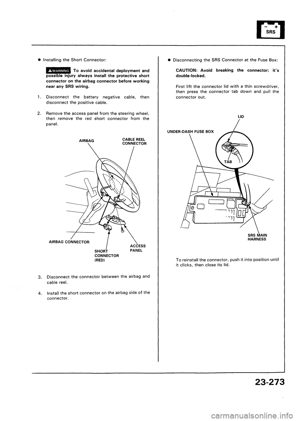 HONDA CIVIC 1992 5.G Workshop Manual 