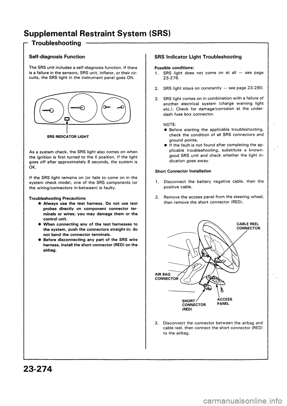 HONDA CIVIC 1992 5.G Workshop Manual 