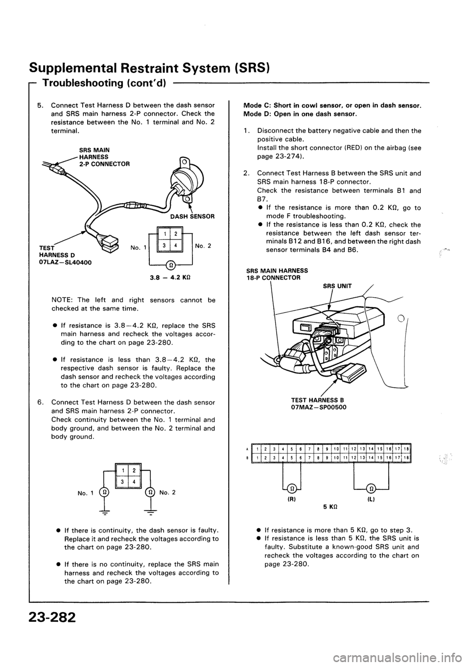 HONDA CIVIC 1992 5.G Workshop Manual 