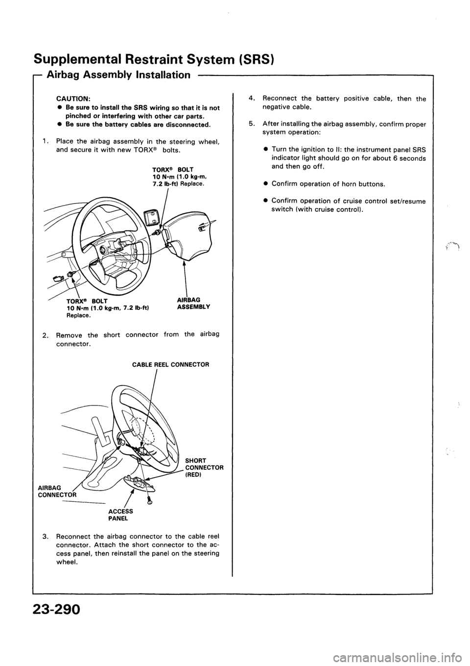 HONDA CIVIC 1992 5.G Workshop Manual 