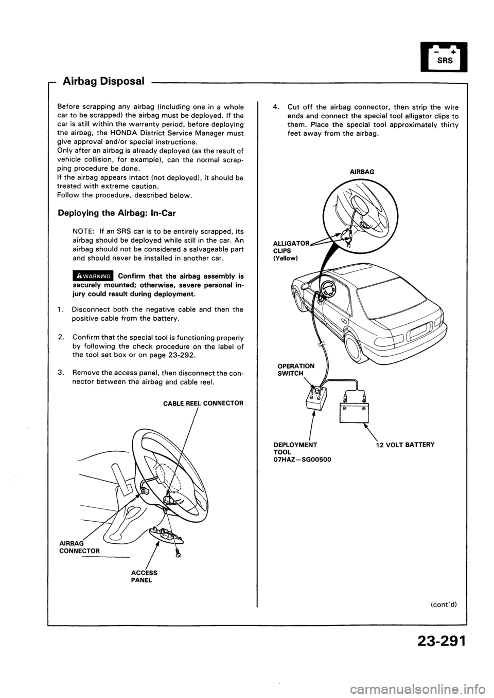 HONDA CIVIC 1992 5.G Workshop Manual 