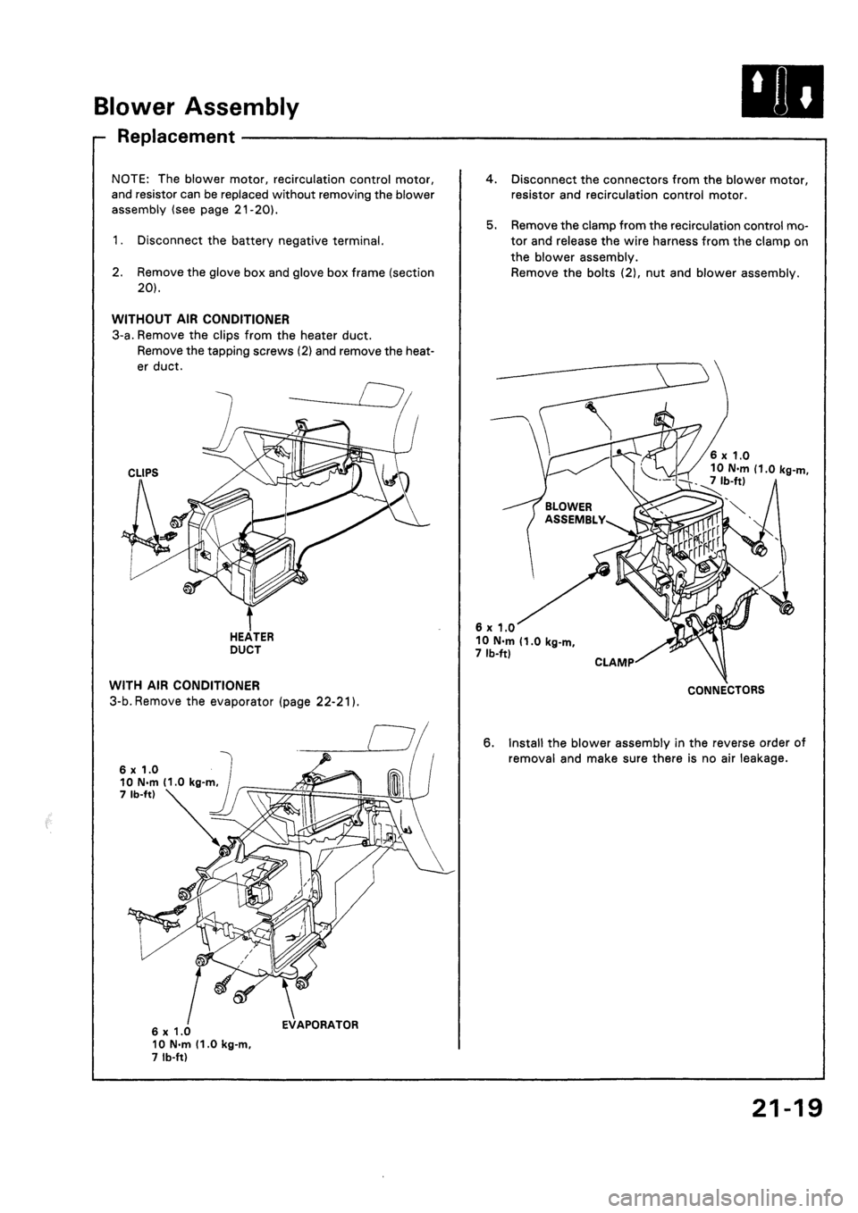 HONDA CIVIC 1992 5.G Workshop Manual 
