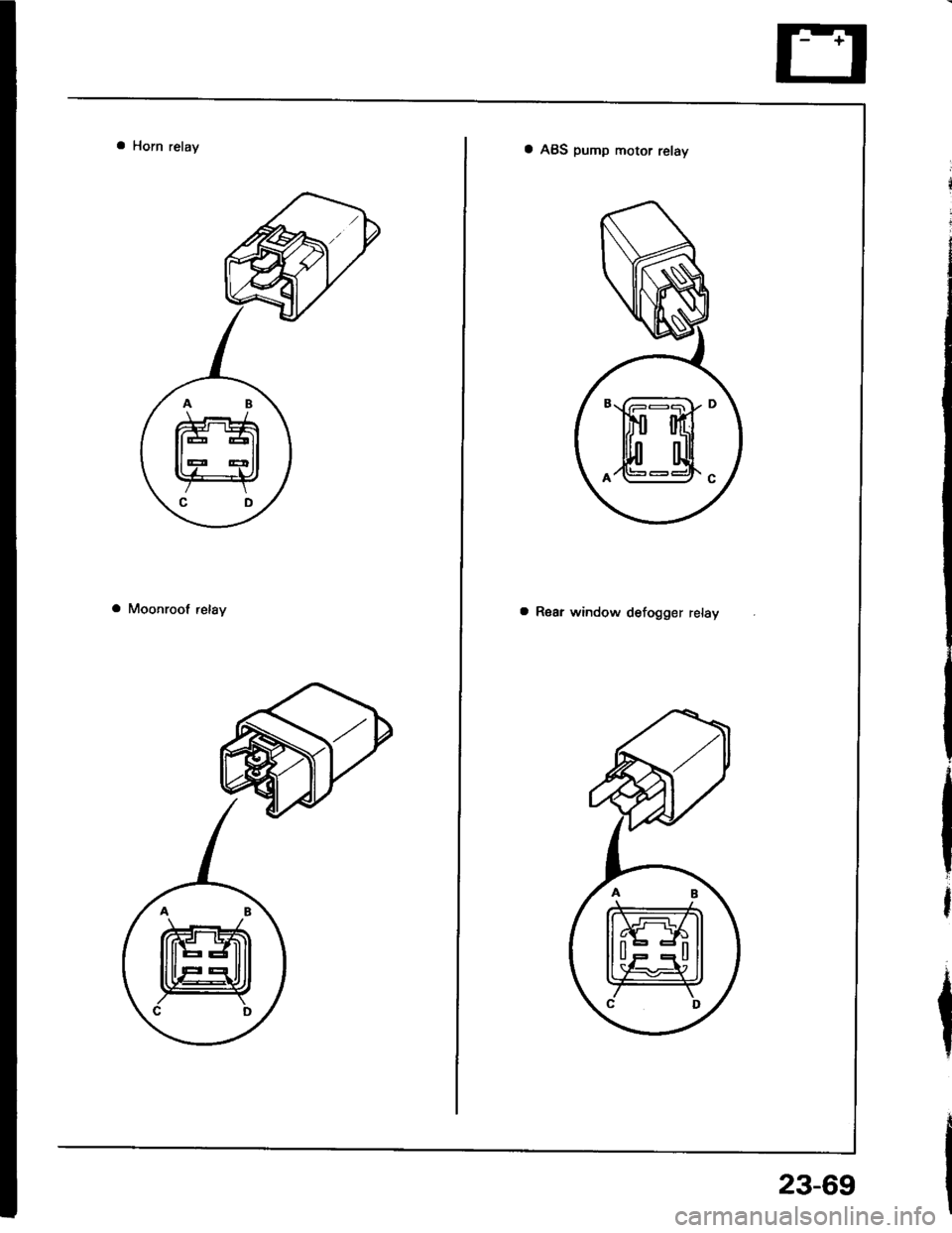 HONDA INTEGRA 1994 4.G Workshop Manual 8
A
D
c
23-69 