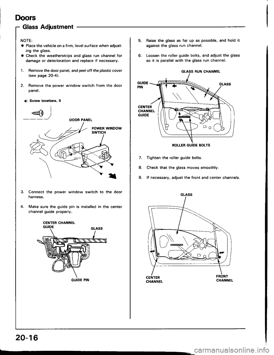 HONDA INTEGRA 1994 4.G Workshop Manual 