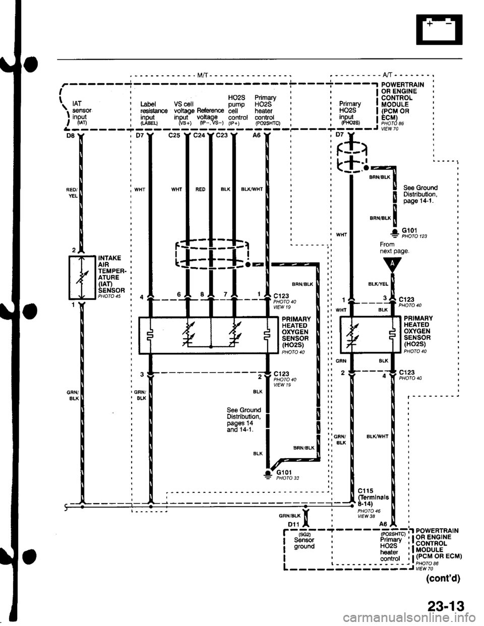 HONDA CIVIC 1997 6.G Workshop Manual FED/YEL! ilJlilli:Distribulon,
i
!aa
il-
"""r"a^ Itl
+9,1:1o,,,
Fromnext page.FI
t
H
INTAKE
AIR ;TEMPER. .ATURE(rAr)SENSOR PHO|O 4s i 4
BRN/BLK
c123PHO|O 40vlEw 19c123
PRIMARYHEATEDOXYGENSENSOR(HO HONDA CIVIC 1997 6.G Workshop Manual FED/YEL! ilJlilli:Distribulon,
i
!aa
il-
"""r"a^ Itl
+9,1:1o,,,
Fromnext page.FI
t
H
INTAKE
AIR ;TEMPER. .ATURE(rAr)SENSOR PHO|O 4s i 4
BRN/BLK
c123PHO|O 40vlEw 19c123
PRIMARYHEATEDOXYGENSENSOR(HO