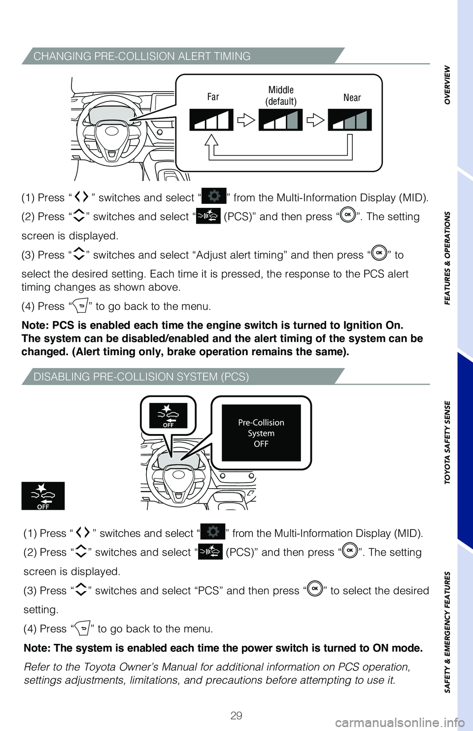 TOYOTA COROLLA 2021  Owners Manual (in English) 63926_Corolla_Txt.indd   2963926_Corolla_Txt.indd   293/24/20   9:04 AM3/24/20   9:04 AM 