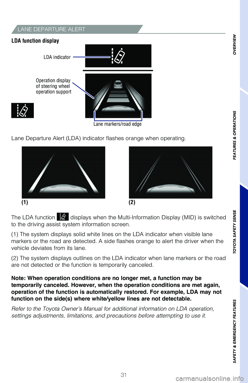 TOYOTA COROLLA 2021  Owners Manual (in English) 63926_Corolla_Txt.indd   3163926_Corolla_Txt.indd   313/24/20   9:04 AM3/24/20   9:04 AM 