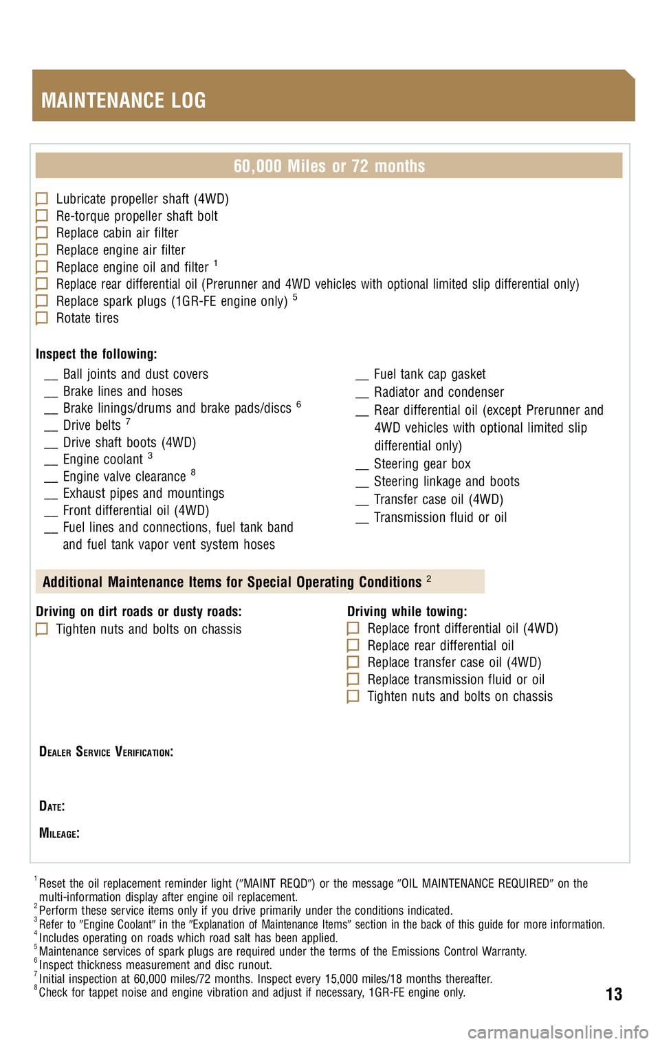 TOYOTA TACOMA 2009  Warranties & Maintenance Guides (in English) 