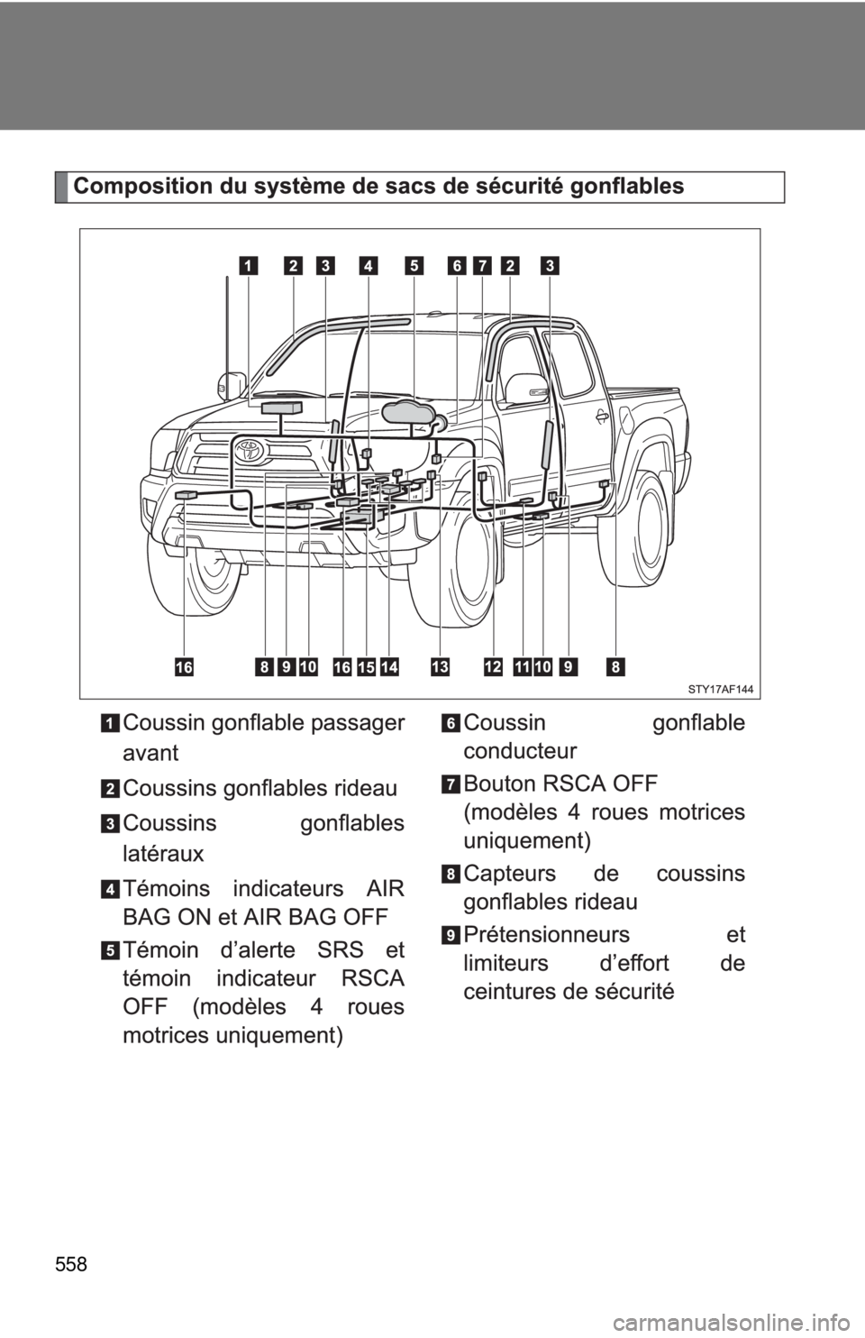 TOYOTA TACOMA 2015  Owners Manual (in English) 558 