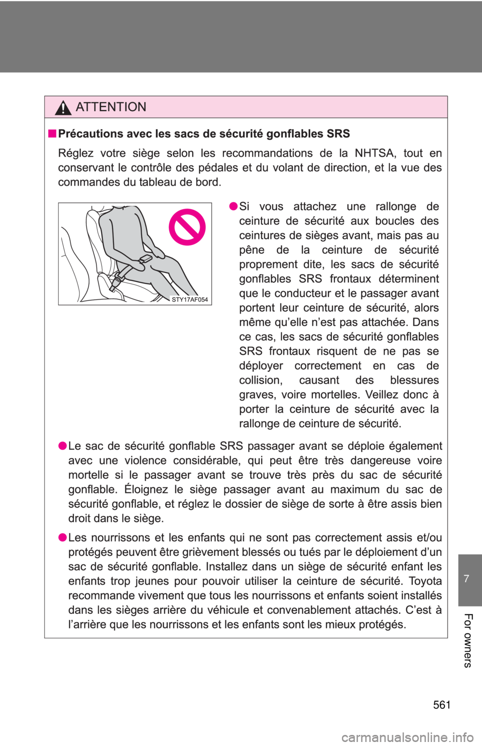 TOYOTA TACOMA 2015  Owners Manual (in English) 561
7
For owners 