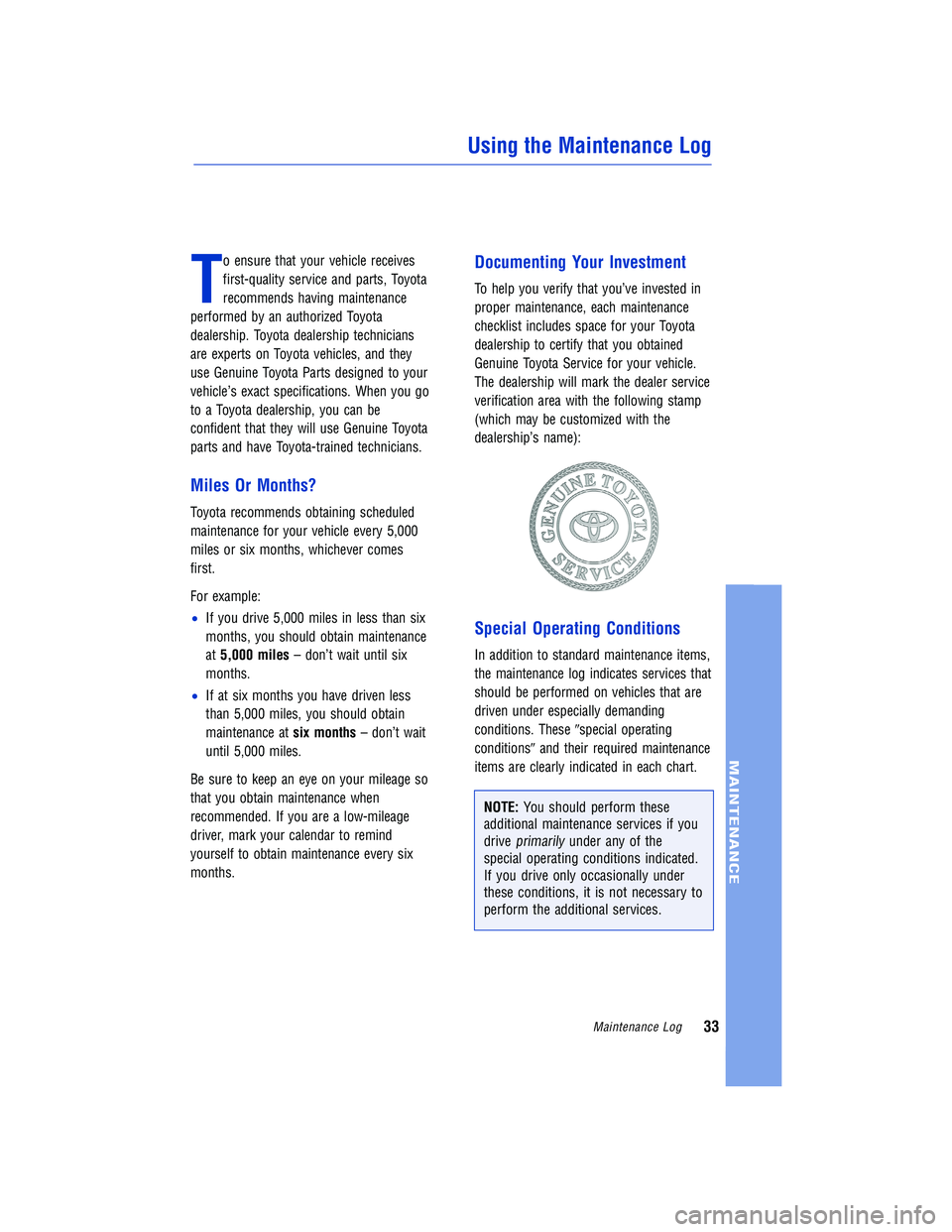 TOYOTA VENZA 2009  Warranties & Maintenance Guides (in English) 