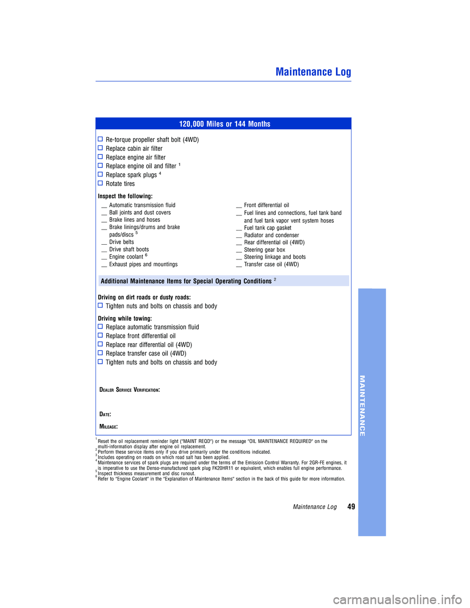 TOYOTA VENZA 2009  Warranties & Maintenance Guides (in English) 