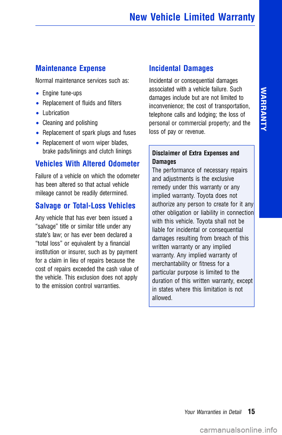 TOYOTA YARIS LIFTBACK 2020 Warranties & Maintenance Guides (in English) JOBNAME: 2878001-en-2018_YARI PAGE: 15 SESS: 4 OUTPUT: Mon Apr 17 14:37:41 2017
/InfoShareAuthorCODA/InfoShareAuthorCODA/TS_Warr_Maint/2878001-en-2018_Y\
ARIS.00505-18WMG-YAR/TS_Warr_Maint_v1
Maintena TOYOTA YARIS LIFTBACK 2020 Warranties & Maintenance Guides (in English) JOBNAME: 2878001-en-2018_YARI PAGE: 15 SESS: 4 OUTPUT: Mon Apr 17 14:37:41 2017
/InfoShareAuthorCODA/InfoShareAuthorCODA/TS_Warr_Maint/2878001-en-2018_Y\
ARIS.00505-18WMG-YAR/TS_Warr_Maint_v1
Maintena
