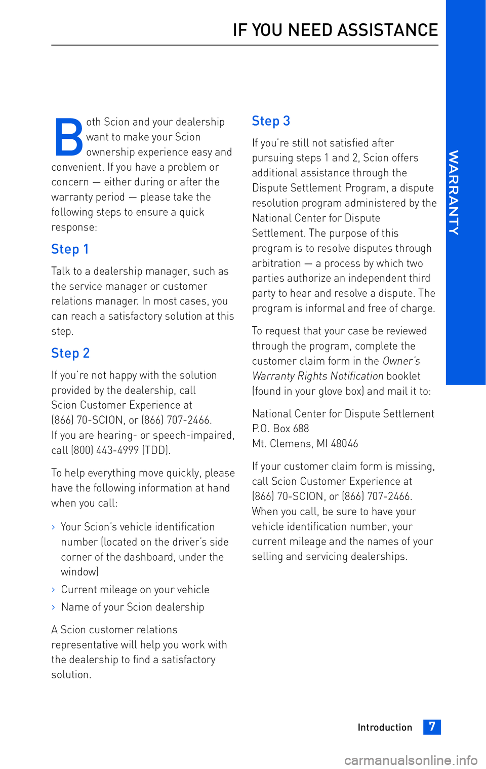 TOYOTA tC 2010  Warranties & Maintenance Guides (in English) 