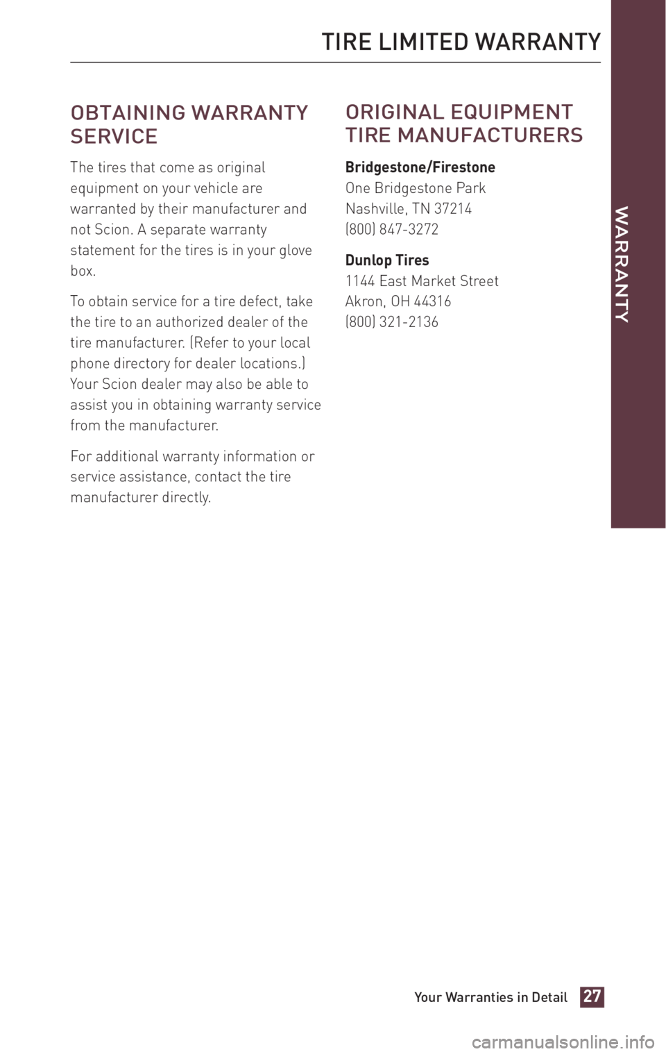 TOYOTA xD 2010  Warranties & Maintenance Guides (in English) 