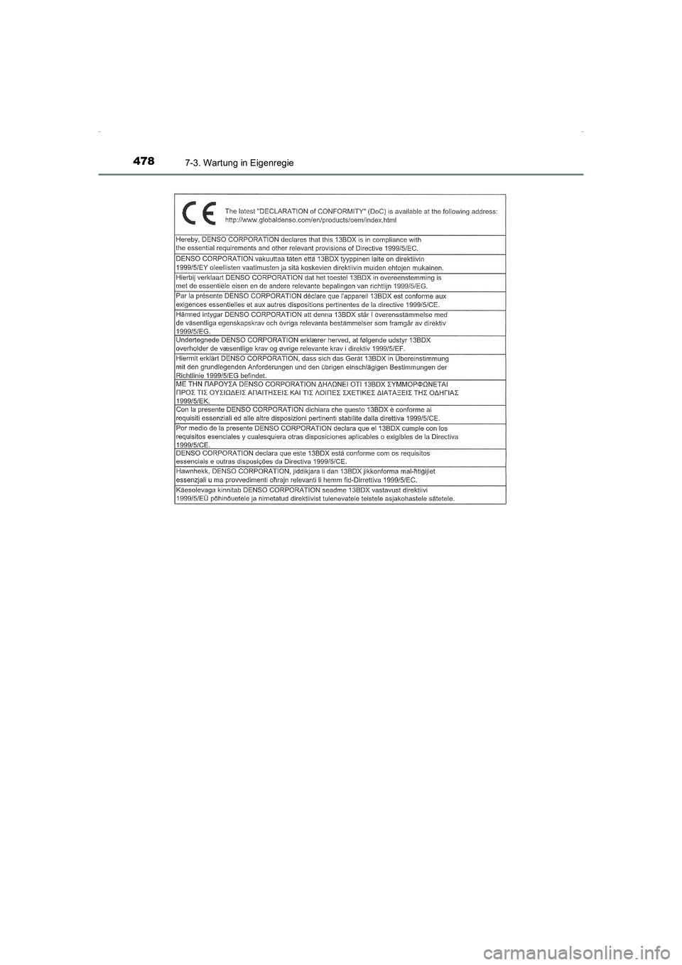 TOYOTA AVENSIS 2016  Betriebsanleitungen (in German) 4787-3. Wartung in Eigenregie
AVENSIS_OM_OM20C22M_(EM)
AVENSIS_OM_OM20C22M_(EM).book  Page 478  Friday, February 6, 2015  8:11 PM 