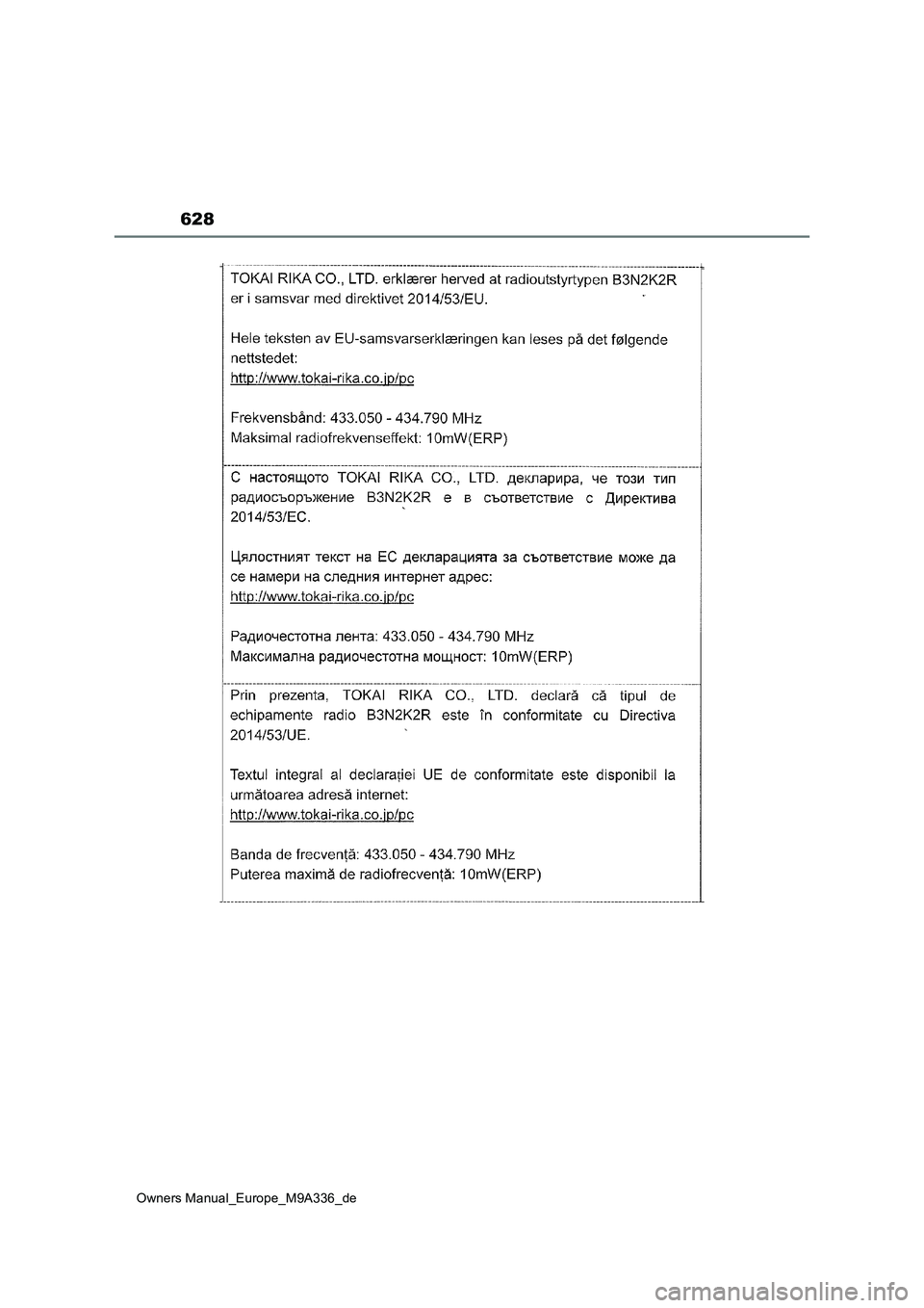 TOYOTA BZ4X 2022  Betriebsanleitungen (in German) 628
Owners Manual_Europe_M9A336_de 