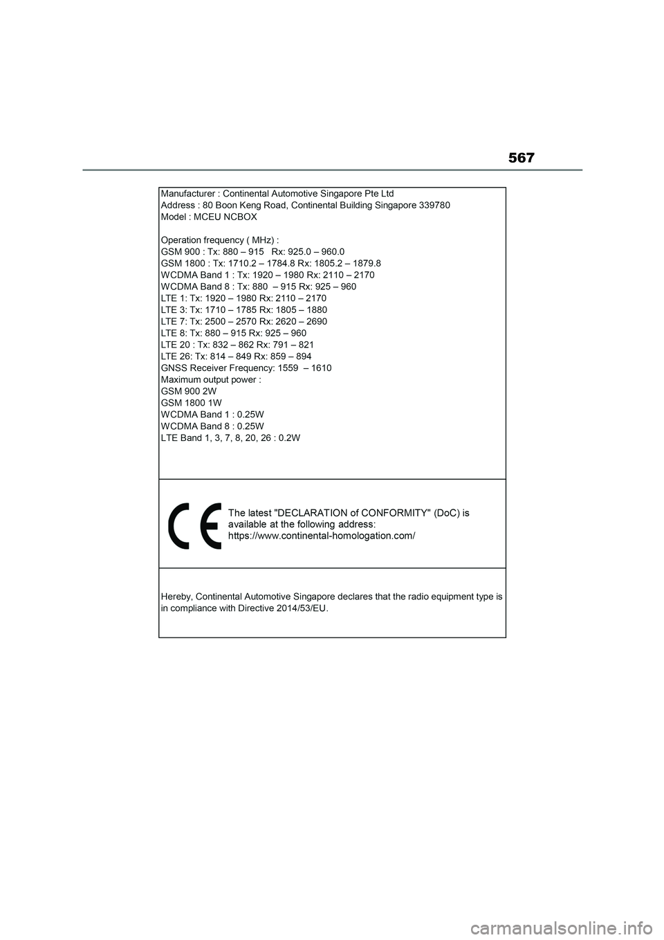 TOYOTA COROLLA 2022  Owners Manual (in English) 567 