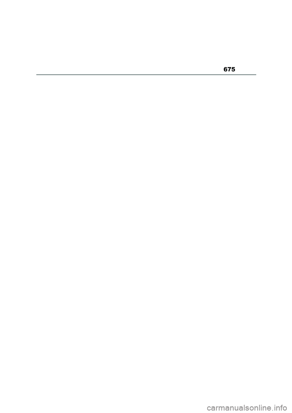 TOYOTA COROLLA 2022  Owners Manual (in English) 675 