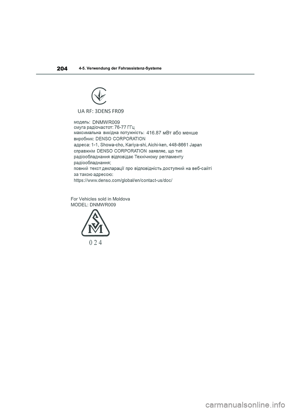 TOYOTA COROLLA 2022  Betriebsanleitungen (in German) 2044-5. Verwendung der Fahrassistenz-Systeme 