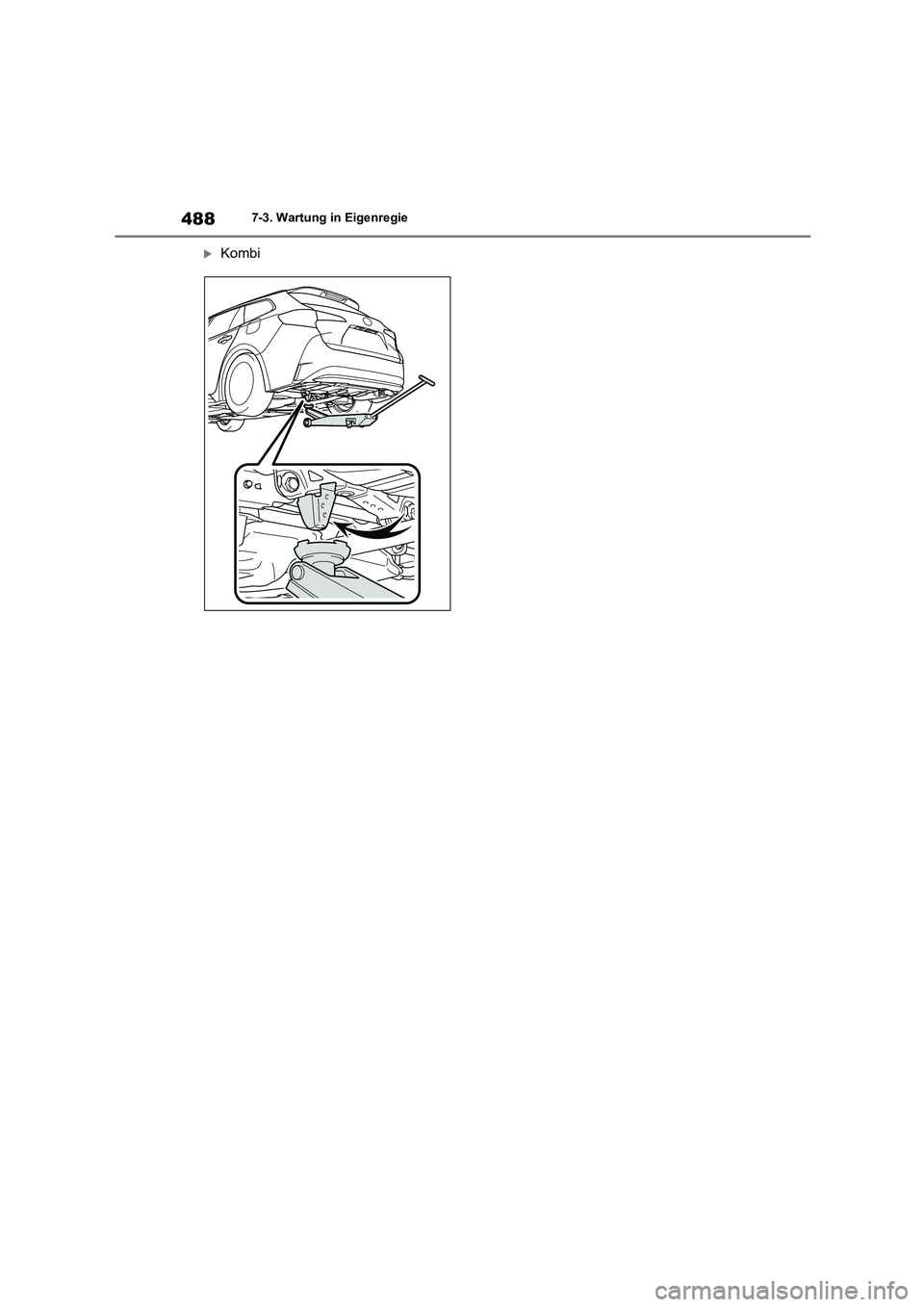 TOYOTA COROLLA HATCHBACK 2022  Betriebsanleitungen (in German) 4887-3. Wartung in Eigenregie
Kombi 