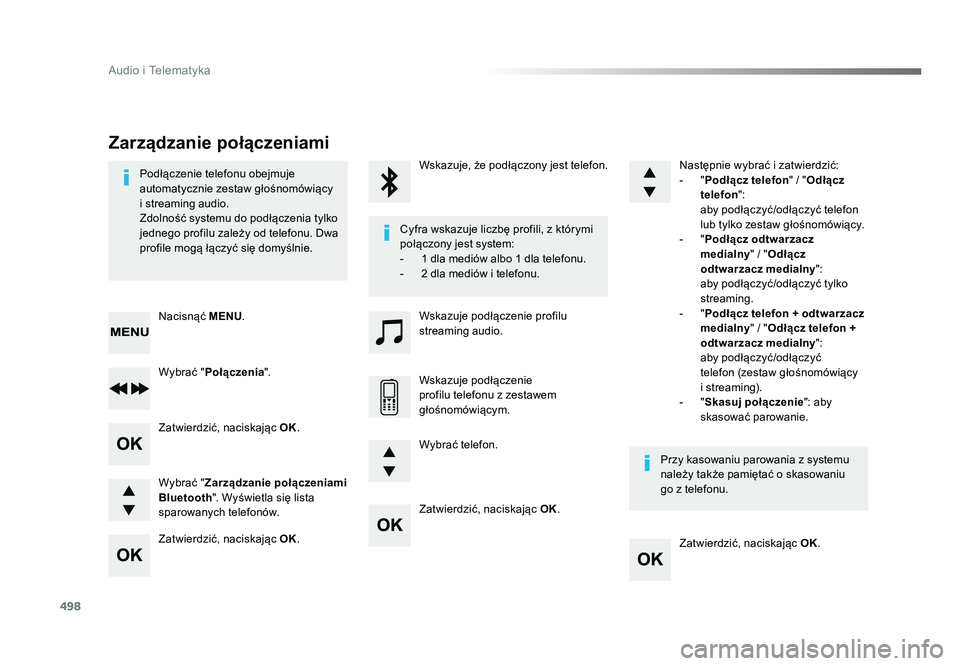 TOYOTA PROACE 2019 Instrukcja obsługi (in Polish) 498
Audio i Telematyka
Jumpy_pl_Chap10d_RD6_ed01-2016
Zatwierdzić, naciskając OK.
Zatwierdzić, naciskając OK .
Zatwierdzić, naciskając OK
.
Zatwierdzić, naciskając OK .
Podłączenie telefonu TOYOTA PROACE 2019 Instrukcja obsługi (in Polish) 498
Audio i Telematyka
Jumpy_pl_Chap10d_RD6_ed01-2016
Zatwierdzić, naciskając OK.
Zatwierdzić, naciskając OK .
Zatwierdzić, naciskając OK
.
Zatwierdzić, naciskając OK .
Podłączenie telefonu