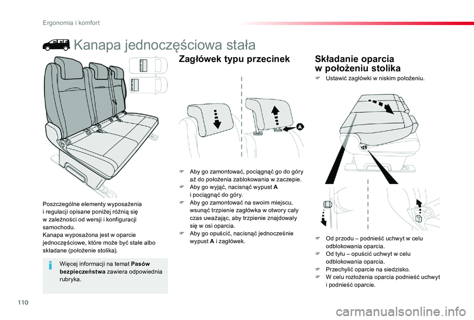 TOYOTA PROACE 2020 Instrukcja obsługi (in Polish) 110
Proace_pl_Chap03_ergonomie-et-confort_ed01-2019
Kanapa jednoczęściowa stała
F Aby go zamontować, pociągnąć go do góry aż do położenia zablokowania w zaczepie.F Aby go wyjąć, nacisną TOYOTA PROACE 2020 Instrukcja obsługi (in Polish) 110
Proace_pl_Chap03_ergonomie-et-confort_ed01-2019
Kanapa jednoczęściowa stała
F Aby go zamontować, pociągnąć go do góry aż do położenia zablokowania w zaczepie.F Aby go wyjąć, nacisną