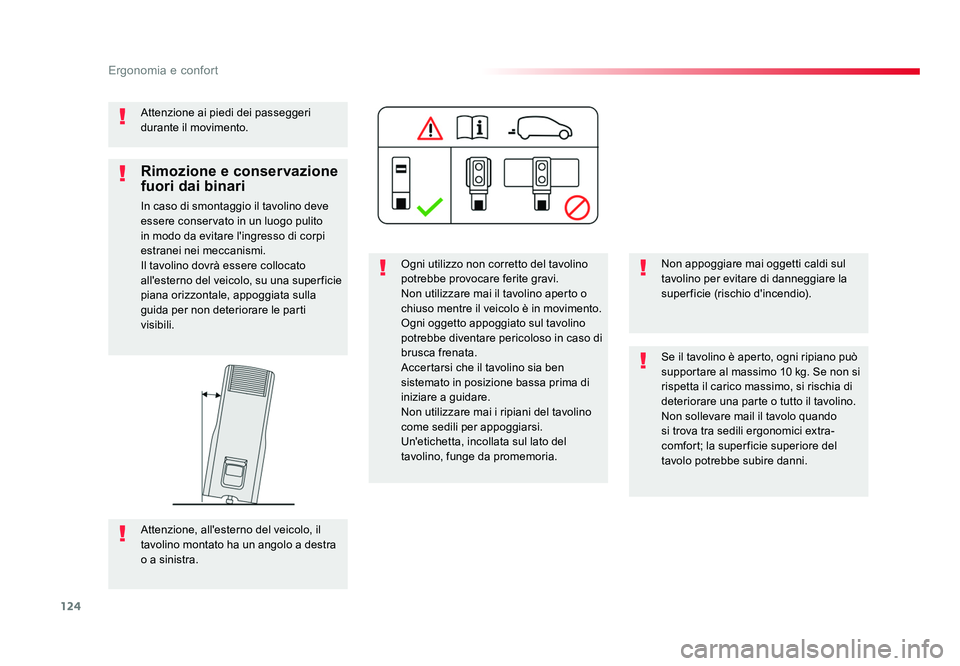 TOYOTA PROACE VERSO 2018 Manuale duso (in Italian) 124
Ergonomia e confort
Spacetourer-VP_it_Chap03_ergonomie-et-confort_ed01-2016
Attenzione ai piedi dei passeggeri
durante il movimento.Ogni utilizzo non corretto del tavolino
potrebbe provocare fer TOYOTA PROACE VERSO 2018 Manuale duso (in Italian) 124
Ergonomia e confort
Spacetourer-VP_it_Chap03_ergonomie-et-confort_ed01-2016
Attenzione ai piedi dei passeggeri
durante il movimento.Ogni utilizzo non corretto del tavolino
potrebbe provocare fer