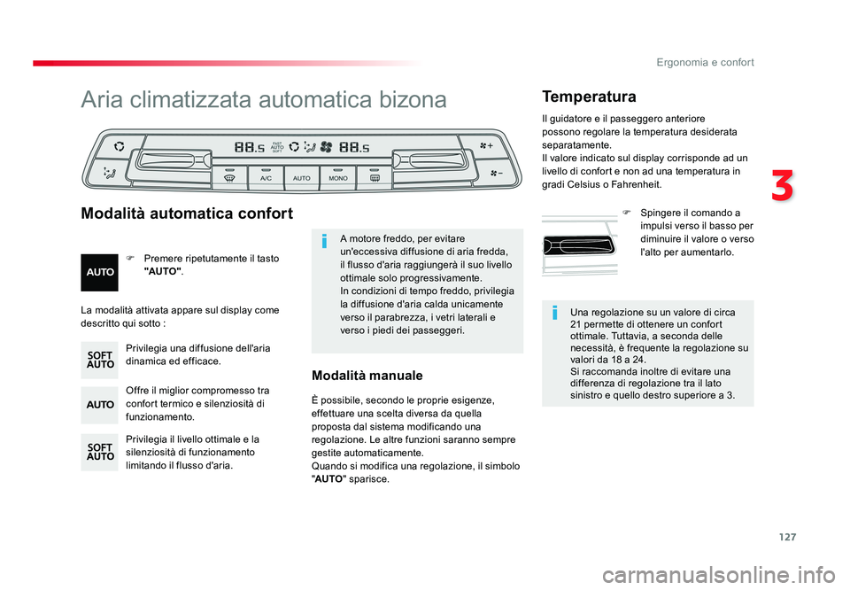 TOYOTA PROACE VERSO 2018 Manuale duso (in Italian) 127
3
Ergonomia e confort
Spacetourer-VP_it_Chap03_ergonomie-et-confort_ed01-2016
Una regolazione su un valore di circa
21 permette di ottenere un confort
ottimale. Tuttavia, a seconda delle
necess TOYOTA PROACE VERSO 2018 Manuale duso (in Italian) 127
3
Ergonomia e confort
Spacetourer-VP_it_Chap03_ergonomie-et-confort_ed01-2016
Una regolazione su un valore di circa
21 permette di ottenere un confort
ottimale. Tuttavia, a seconda delle
necess