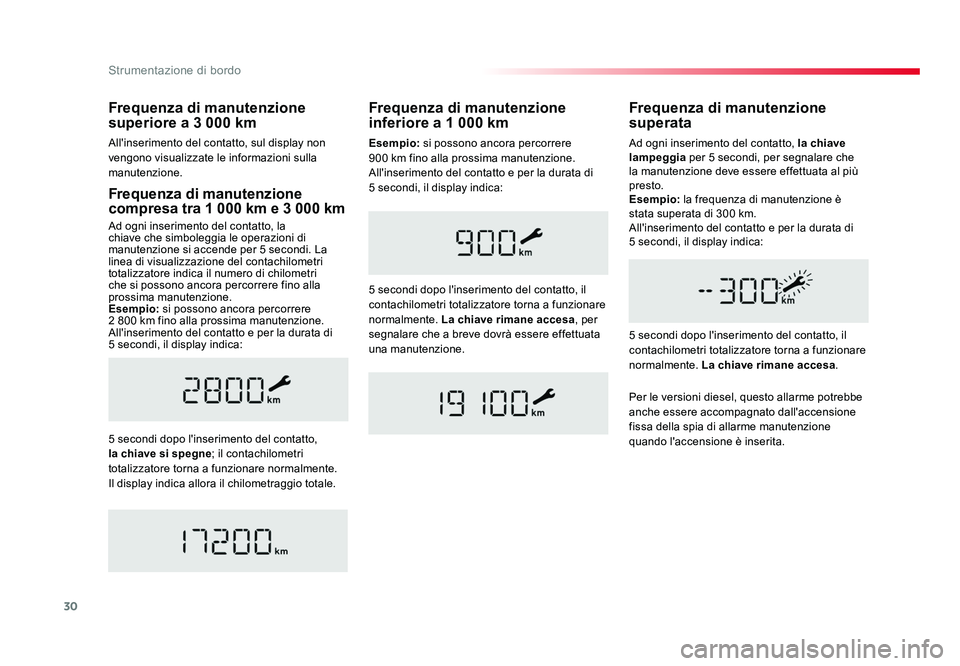 TOYOTA PROACE VERSO 2018 Manuale duso (in Italian) 30
Strumentazione di bordo
Spacetourer-VP_it_Chap01_instruments-de-bord_ed01-2016
Frequenza di manutenzione
compresa tra 1 000 km e 3 000 km
Ad ogni inserimento del contatto, la
chiave che simboleg TOYOTA PROACE VERSO 2018 Manuale duso (in Italian) 30
Strumentazione di bordo
Spacetourer-VP_it_Chap01_instruments-de-bord_ed01-2016
Frequenza di manutenzione
compresa tra 1 000 km e 3 000 km
Ad ogni inserimento del contatto, la
chiave che simboleg
