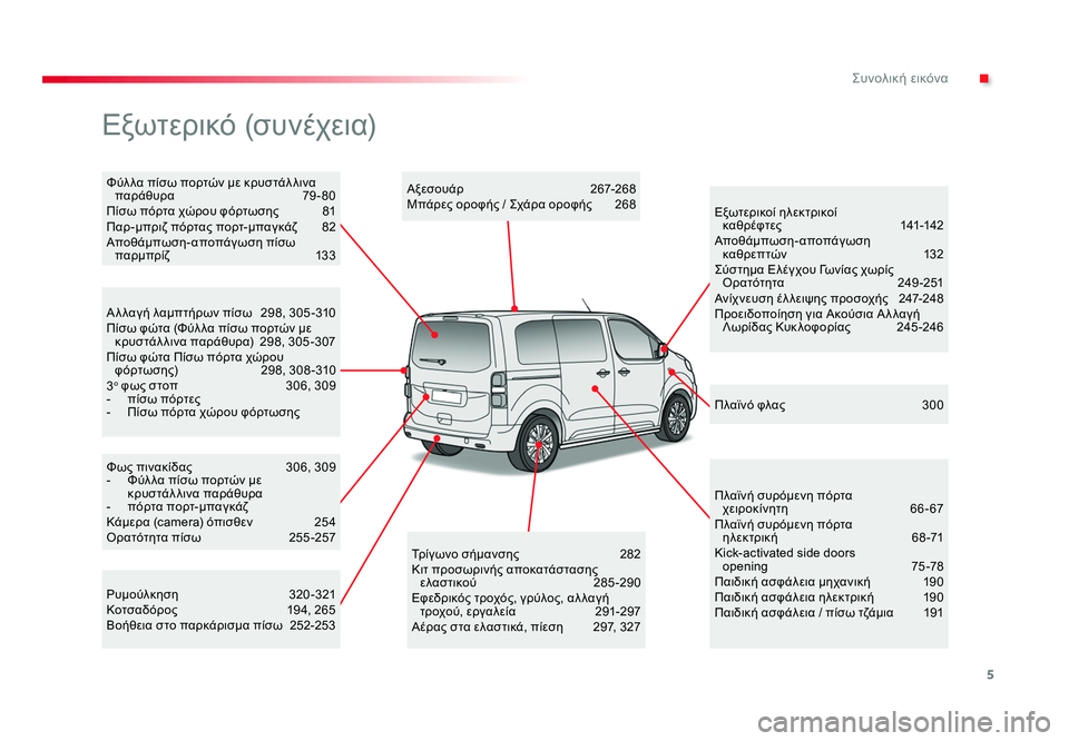 TOYOTA PROACE VERSO 2018 ΟΔΗΓΌΣ ΧΡΉΣΗΣ (in Greek) 5
.Συνολική εικόνα
Spacetourer-VP_el_Chap00b_vue-ensemble_ed01-2016
Φως πινακίδας 306, 309
- Φύλ λα πίσω πορτών με κρυστάλ λινα παράθυρα TOYOTA PROACE VERSO 2018 ΟΔΗΓΌΣ ΧΡΉΣΗΣ (in Greek) 5
.Συνολική εικόνα
Spacetourer-VP_el_Chap00b_vue-ensemble_ed01-2016
Φως πινακίδας 306, 309
- Φύλ λα πίσω πορτών με κρυστάλ λινα παράθυρα
