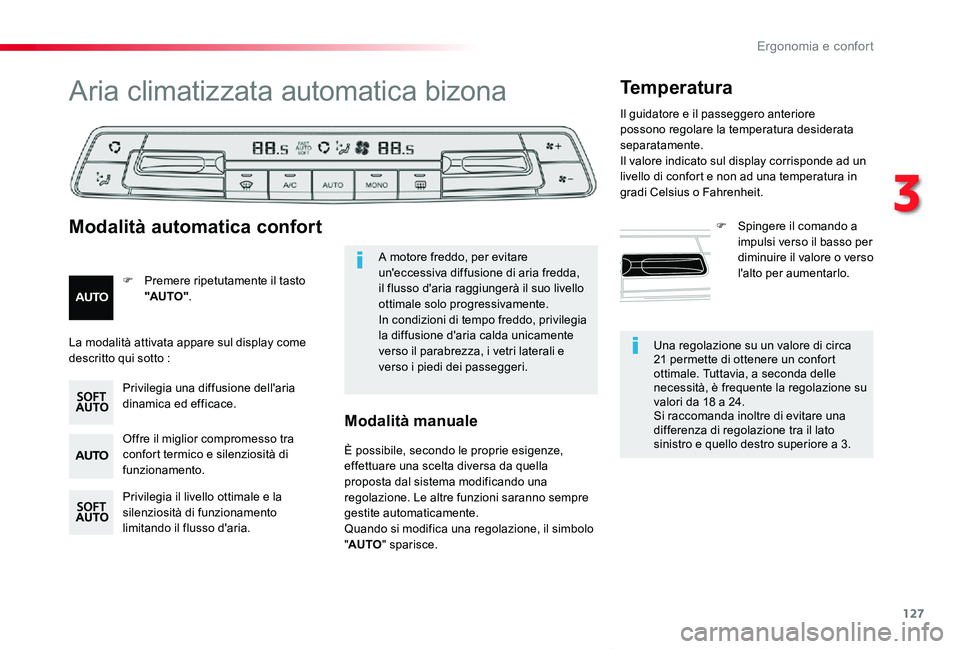 TOYOTA PROACE VERSO 2019 Manuale duso (in Italian) 127
Proace_Verso_IT_Chap03_ergonomie-et-confort_ed01-2019
Una regolazione su un valore di circa 21 permette di ottenere un confort ottimale. Tuttavia, a seconda delle necessità, è frequente la regol TOYOTA PROACE VERSO 2019 Manuale duso (in Italian) 127
Proace_Verso_IT_Chap03_ergonomie-et-confort_ed01-2019
Una regolazione su un valore di circa 21 permette di ottenere un confort ottimale. Tuttavia, a seconda delle necessità, è frequente la regol