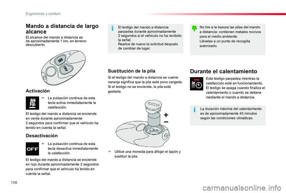 TOYOTA PROACE VERSO 2019 Manuale de Empleo (in Spanish) 138
ProaceVerso_es_Chap03_ergonomie-et-confort_ed01-2019
F La pulsación continua de esta tecla desactiva inmediatamente la calefacción.
F La pulsación continua de esta tecla activa inmediatamente l TOYOTA PROACE VERSO 2019 Manuale de Empleo (in Spanish) 138
ProaceVerso_es_Chap03_ergonomie-et-confort_ed01-2019
F La pulsación continua de esta tecla desactiva inmediatamente la calefacción.
F La pulsación continua de esta tecla activa inmediatamente l