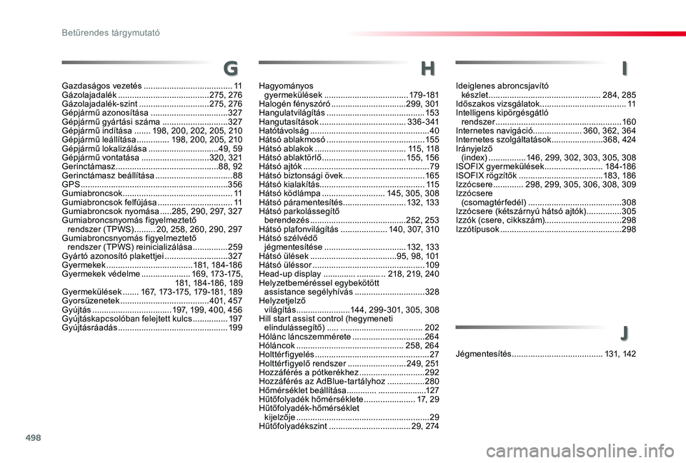 TOYOTA PROACE VERSO 2019 Kezelési útmutató (in Hungarian) 498
Proace verso_hu_Chap11_index-alpha_ed01-2019
Gazdaságos vezetés ......................................11Gázolajadalék .......................................275, 276Gázolajadalék-szint ..... TOYOTA PROACE VERSO 2019 Kezelési útmutató (in Hungarian) 498
Proace verso_hu_Chap11_index-alpha_ed01-2019
Gazdaságos vezetés ......................................11Gázolajadalék .......................................275, 276Gázolajadalék-szint .....