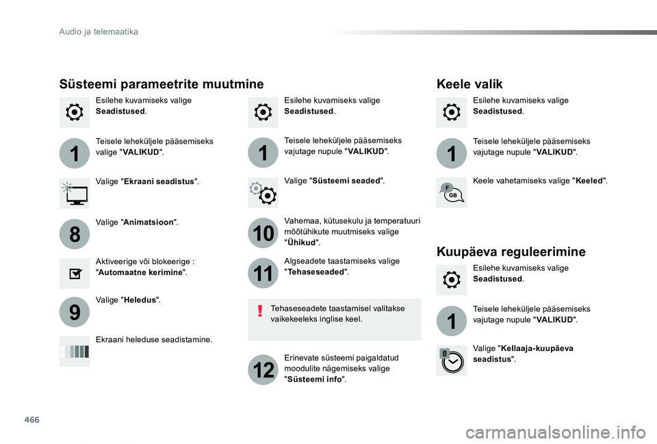 TOYOTA PROACE VERSO 2019 Kasutusjuhend (in Estonian) 466
111
10
11
12
8
91
Proace verso_et_Chap10c_RCC-1_ed01-2019
Esilehe kuvamiseks valige Seadistused.Esilehe kuvamiseks valige Seadistused.Esilehe kuvamiseks valige Seadistused.
Teisele leheküljele p TOYOTA PROACE VERSO 2019 Kasutusjuhend (in Estonian) 466
111
10
11
12
8
91
Proace verso_et_Chap10c_RCC-1_ed01-2019
Esilehe kuvamiseks valige Seadistused.Esilehe kuvamiseks valige Seadistused.Esilehe kuvamiseks valige Seadistused.
Teisele leheküljele p